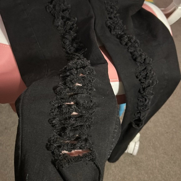 Black size 15 hi rise super skinny jeans by ht denim - Picture 3 of 3